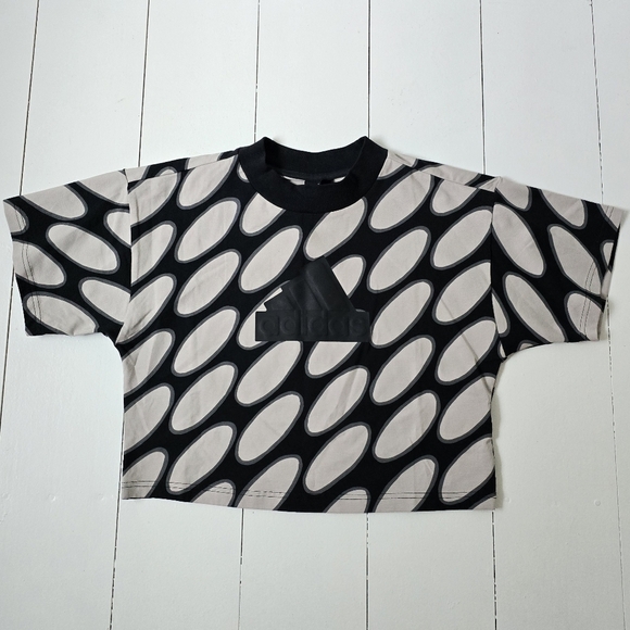 NWT Urban Outfitters Adidas X Merimekko Future Icons 3-Stripes Tee XS - Picture 4 of 12